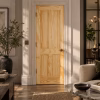 LPD 4P Clear Pine Traditional Vertical Panel Design Unfinished Internal Door
