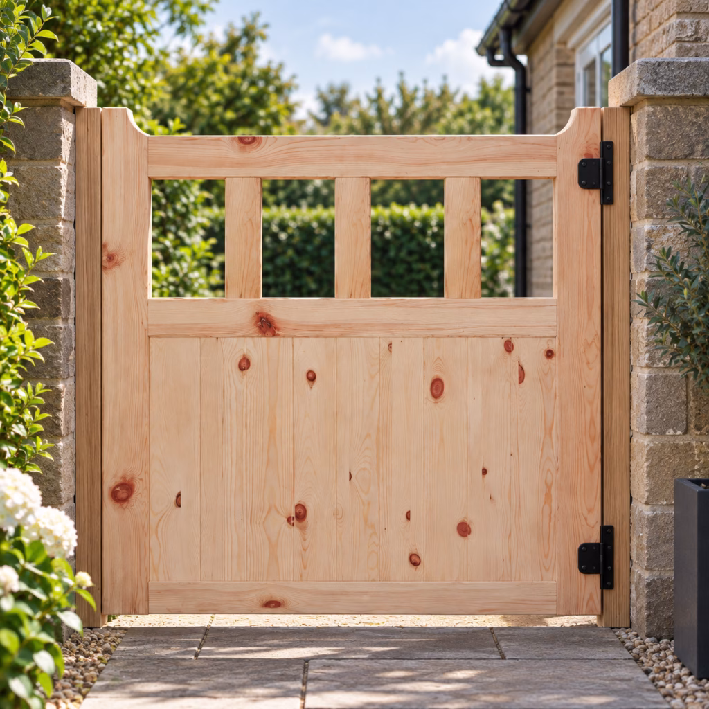 LPD 600 Gate Redwood Unfinished External Door