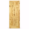 LPD 6P Knotty Pine Raised Shaped Panels Unfinished Internal Door