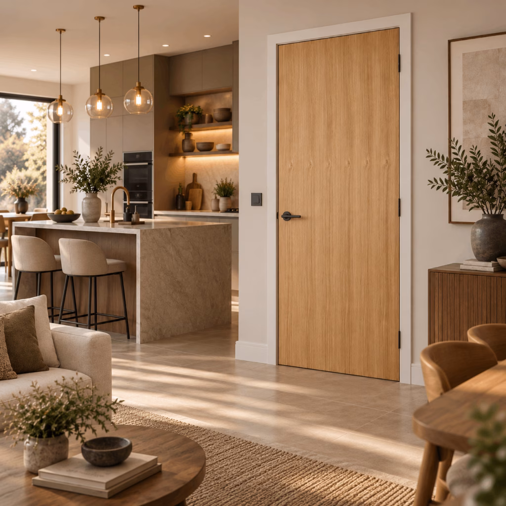 LPD Flush Oak Pre-Finished White Oak Veneer Internal Door lifestyle