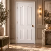 LPD Mayfair 4P White Primed Moulded Raised Shaped Panel Curved Top Textured Composite Internal Door