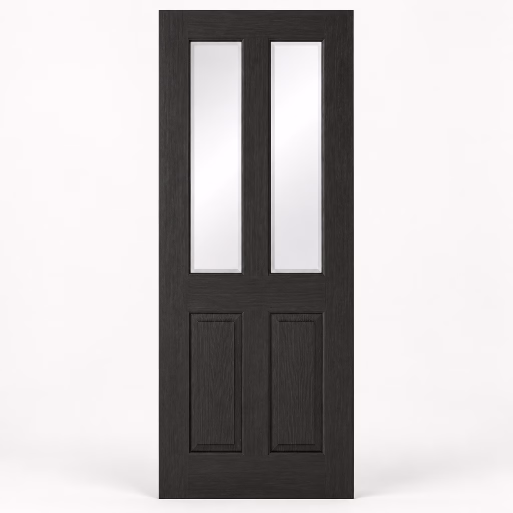 LPD Richmond 2L Smoked Oak Clear Glazed Veneer Pre-Finished Internal Door