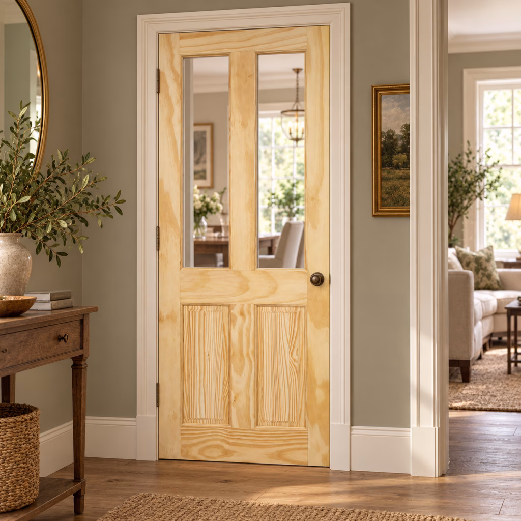 LPD Richmond Clear Pine 2L Unglazed Twin Lower Panel Unfinished Internal Door