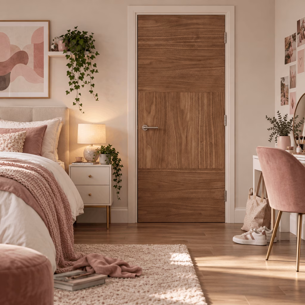 LPD Tres Walnut 3 Panel Veneer Pre-Finished Internal Door