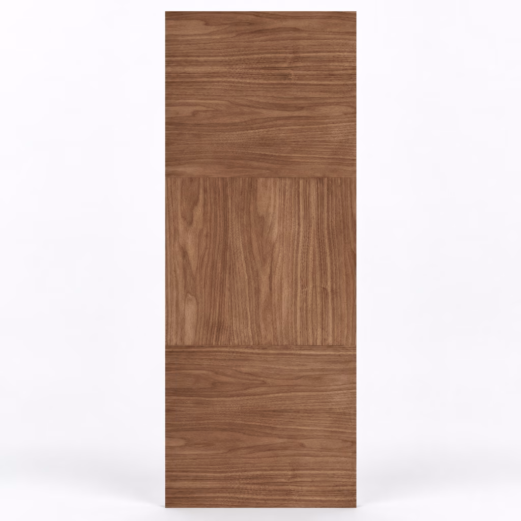 LPD Tres Walnut 3 Panel Veneer Pre-Finished Internal Door