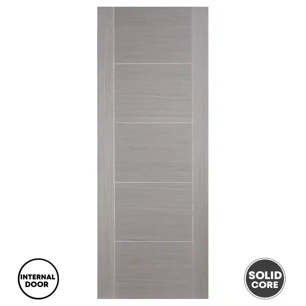 LPD 5 Panel Internal Door Vancouver Pre-Finished Light Grey