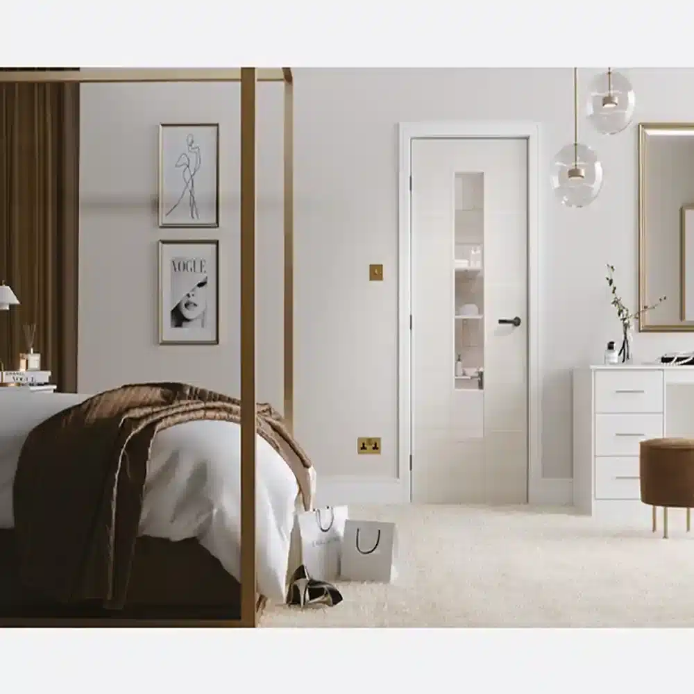 LPD Door Laminated Internal Door Santandor Glazed Ivory New