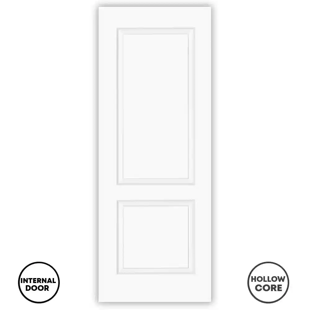 LPD 2Panel Door Internal White Moulded Smooth Berlin