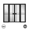 LPD Door Room Divider W8 Greenwich Internal Black 98"
