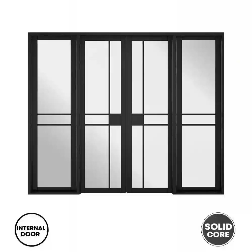LPD Door Room Divider W8 Greenwich Internal Black 98"