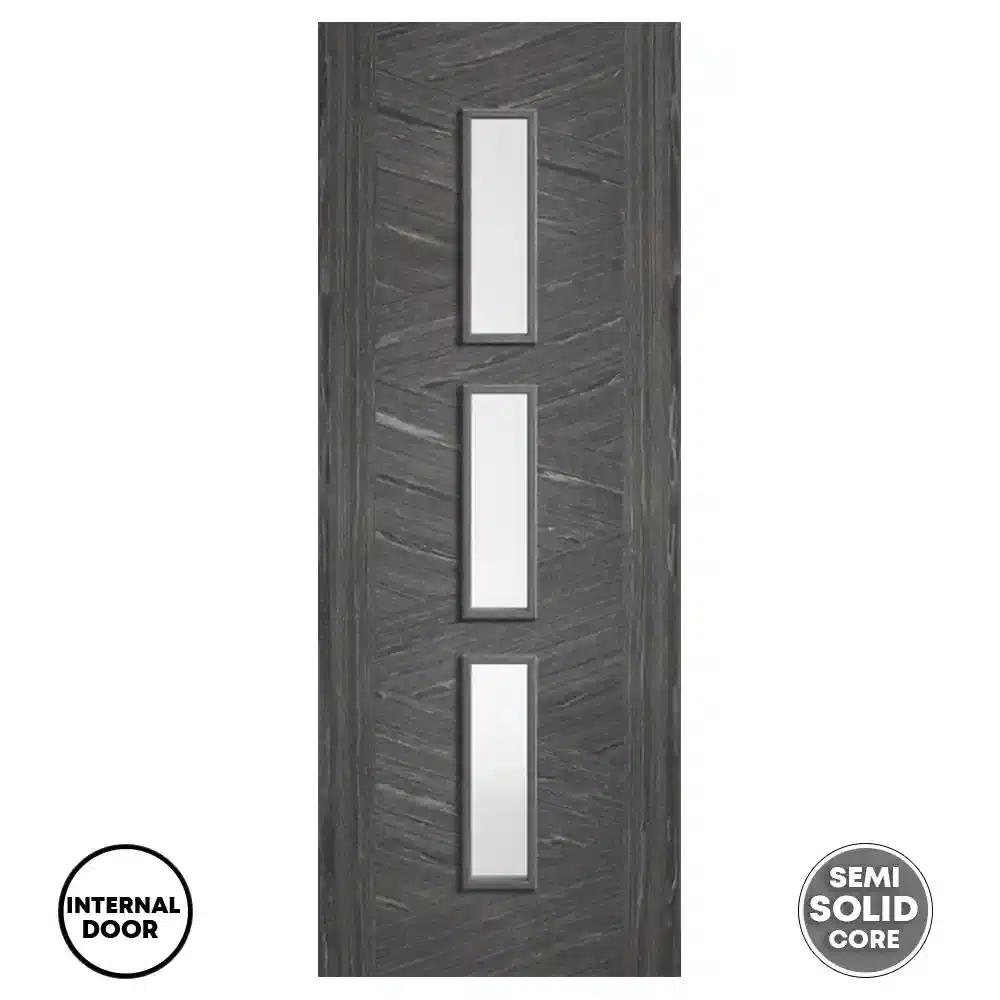 LPD Internal Glazed Door Ash Grey Zeus Pre-Finished