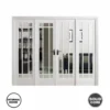 LPD Internal Sliding Doors Room Dividers Manhattan W8 Primed 98" White