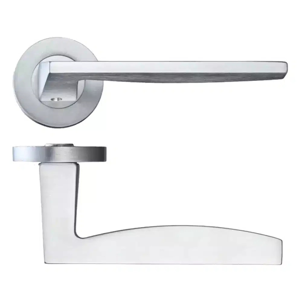 LPD Door Handle Ironmongery Crux Satin Chrome Hardware Pack