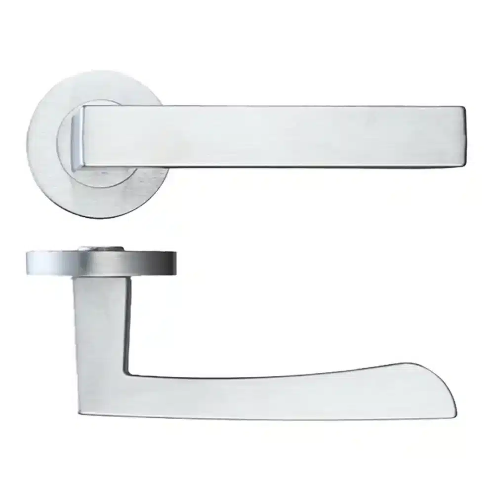 LPD Ironmongery Fornax Door Handle Satin Chrome Hardware Pack