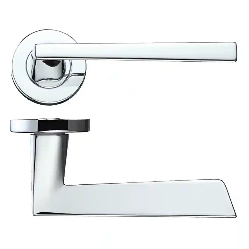 LPD Ironmongery Lyra Handles Polished Chrome Hardware Pack
