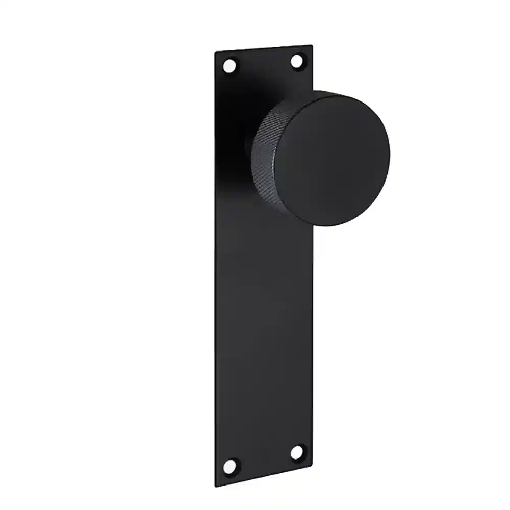 LPD Ironmongery Door Handle Zermatt Matt Black Hardware Pack