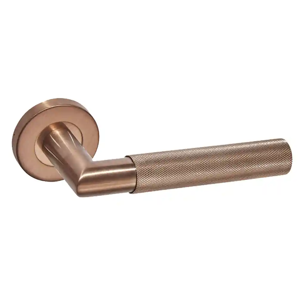 LPD Ironmongery Zurich Satin Copper Door Handle Hardware Pack