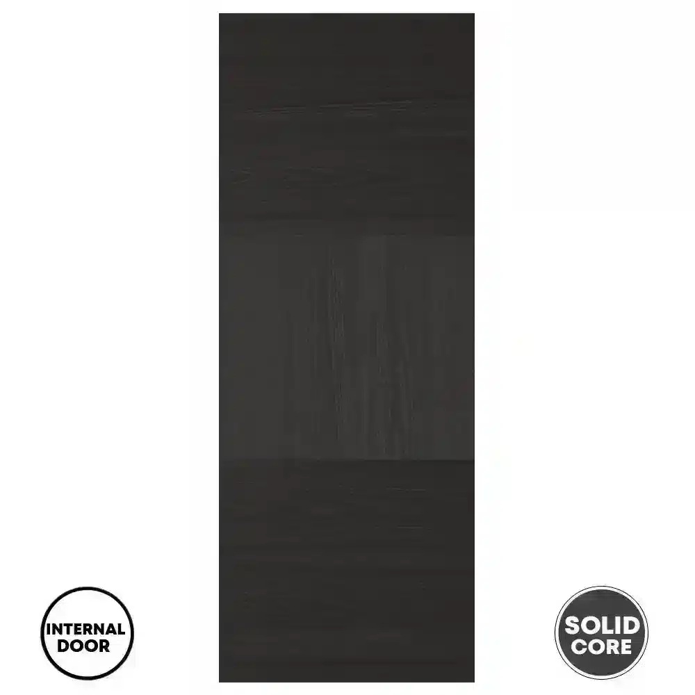 LPD Tres Internal Prefinished Door Charcoal Black