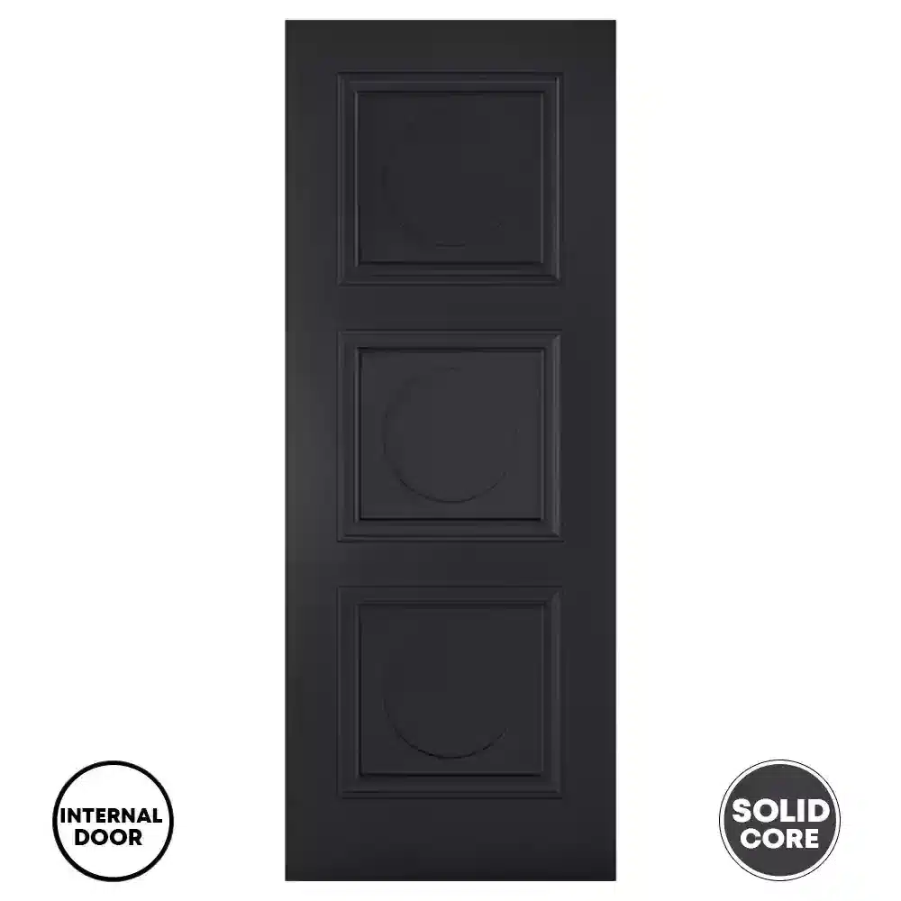 LPD Primed Door 3 Panel Antwerp Black
