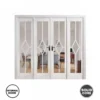 LPD Primed Internal Door White Glazed Room Divider Reims W8 98" New