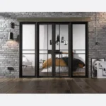LPD Internal Door Black Greenwich Room Divider W8 2031 x 2478mm New