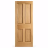 LPD 4P Oak Flat Rectangular Panels Unfinished White Oak Veneer Internal Door