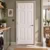 LPD 6P White Primed Textured 6 Panel Raised Panel Internal Door lifestyle