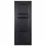 LPD Amsterdam Black 3 Panel Moulded Primed Plus Internal Door