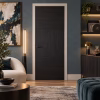 LPD Charcoal Black Tres 3 Panel Pre-Finished Charcoal Black Wood Veneer Internal Door lifestyle