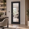 LPD Diez Charcoal Black Pattern 10 Clear Glazed 1L Pre-Finished Internal Door lifestyle