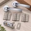 LPD Hercules Polished Chrome Tone Handle Hardware Pack