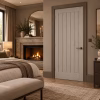 LPD Somerset Light Grey Framed Vertical Grooved Panel Design Wood Veneer Pre-Finished Internal Door lifestyle