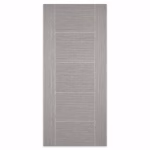 LPD Vancouver Light Grey 5 Panel Ladder Pre-Finished Oak Veneer Internal Door