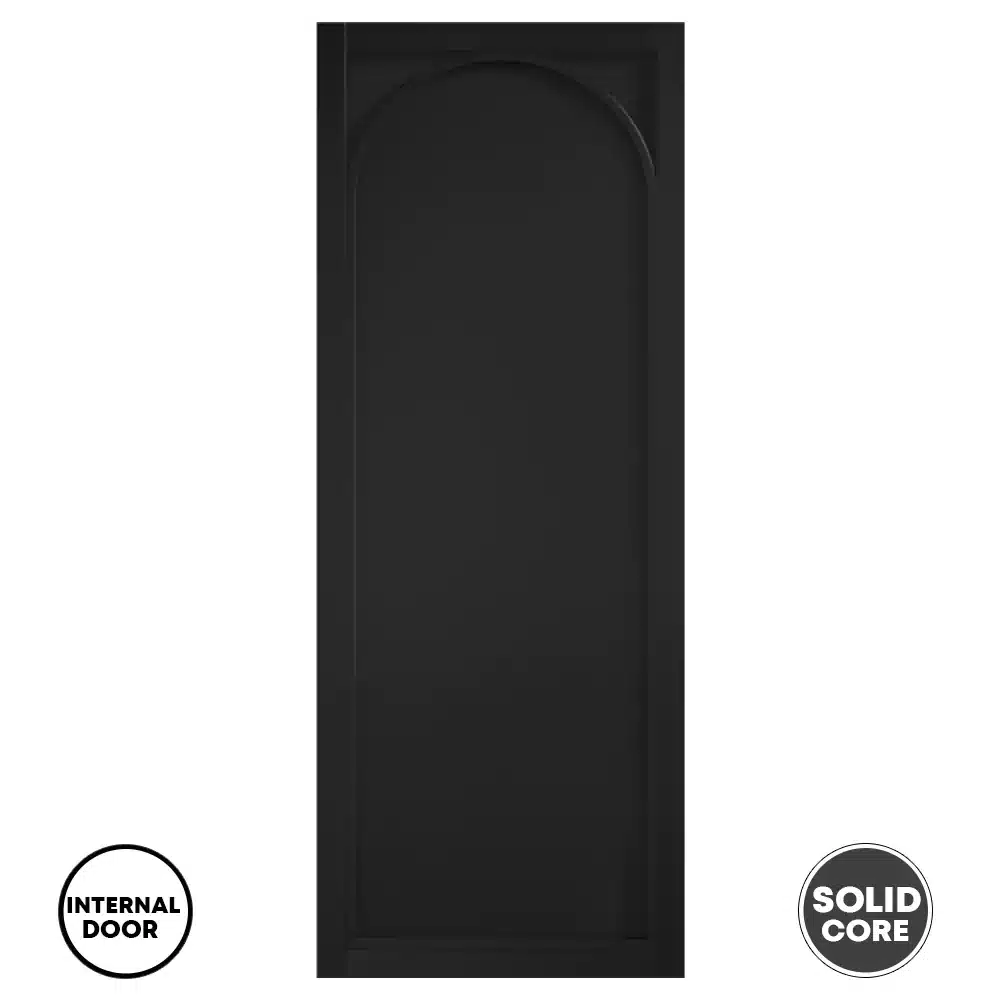 LPD Black Pre-finished Internal Door Melrose