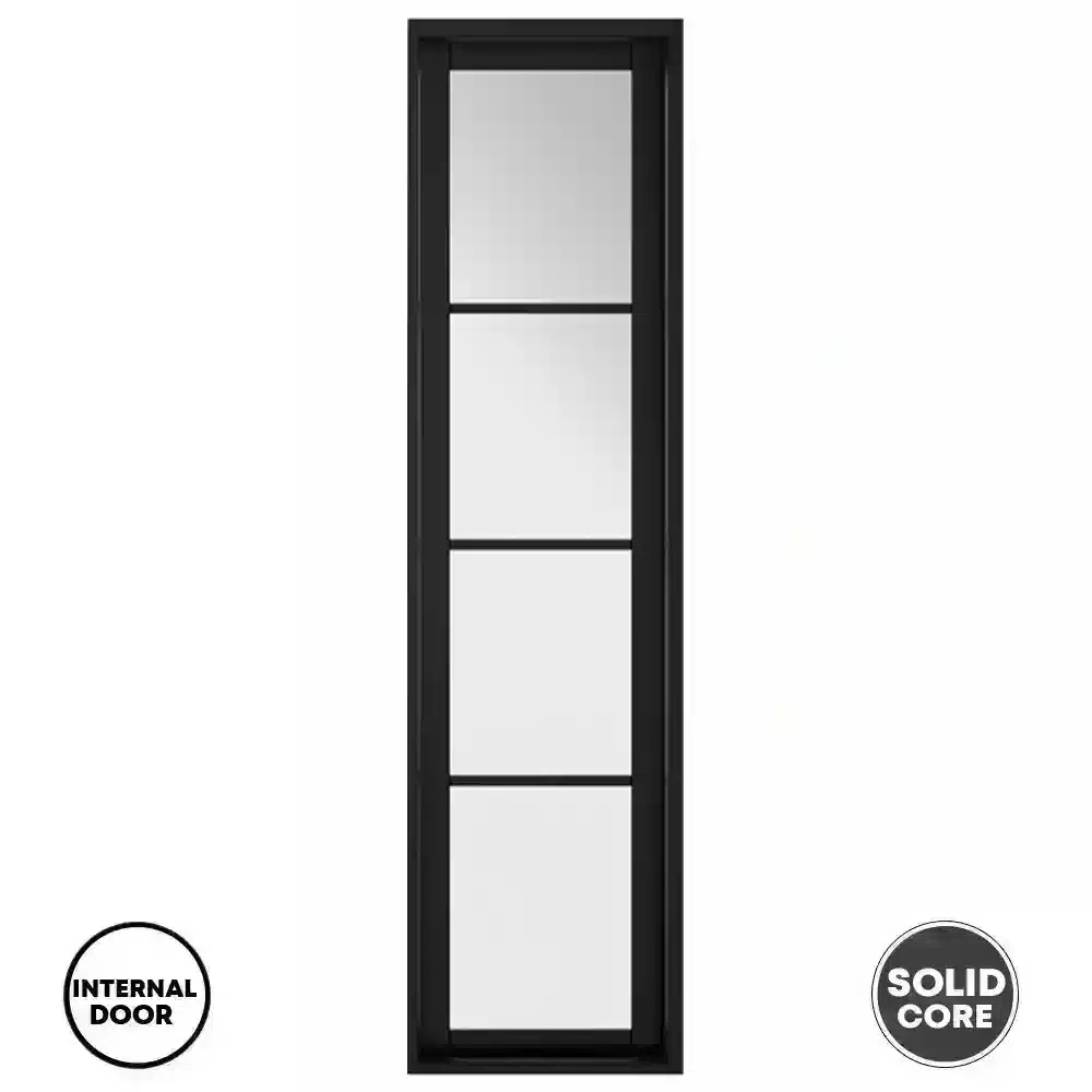 LPD Soho W6 Black Solid Wood Internal Door