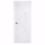 LPD Dover White Geometric Grooved Primed Internal Door