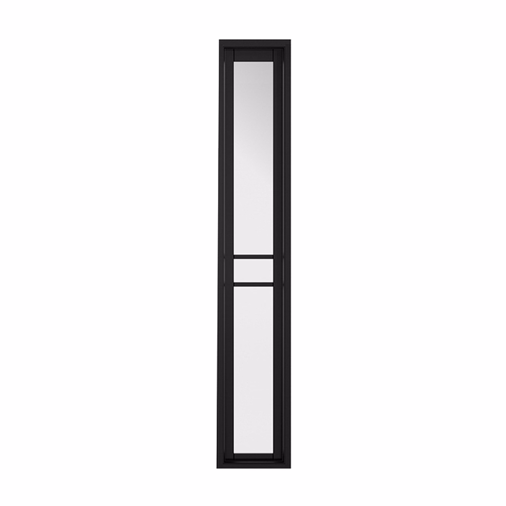 LPD Greenwich Black W6 Clear Glazed Pre-Finished Sidelight