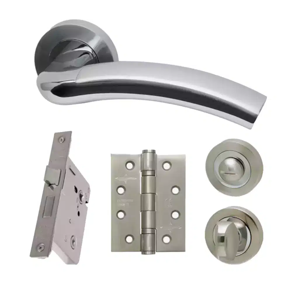 LPD Ironmongery Jupiter Privacy Handle Internal Door Hardware Pack
