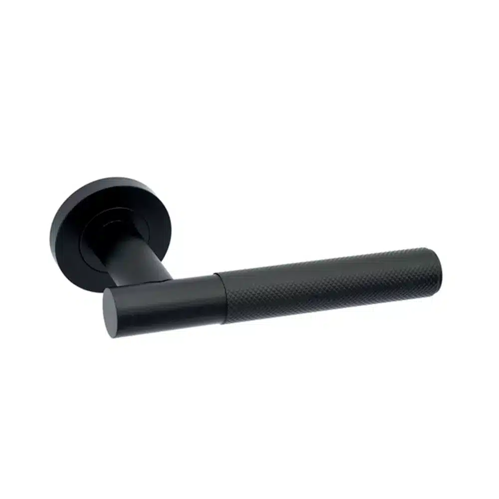 LPD Ironmongery Lugano Matt Black Privacy Handle Pack