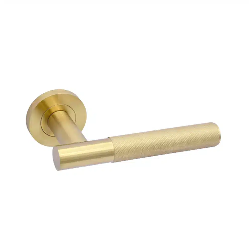 LPD Ironmongery Door Handle Lugano Pack - Satin Gold