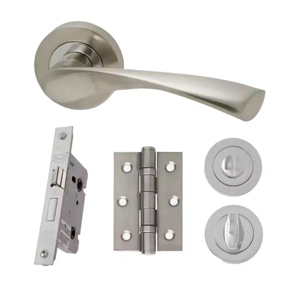 LPD Ironmongery Solar Privacy Door Handle Hardware Pack