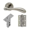 LPD Venus Silver Polished Chrome & Satin Nickel Handle Hardware Pack