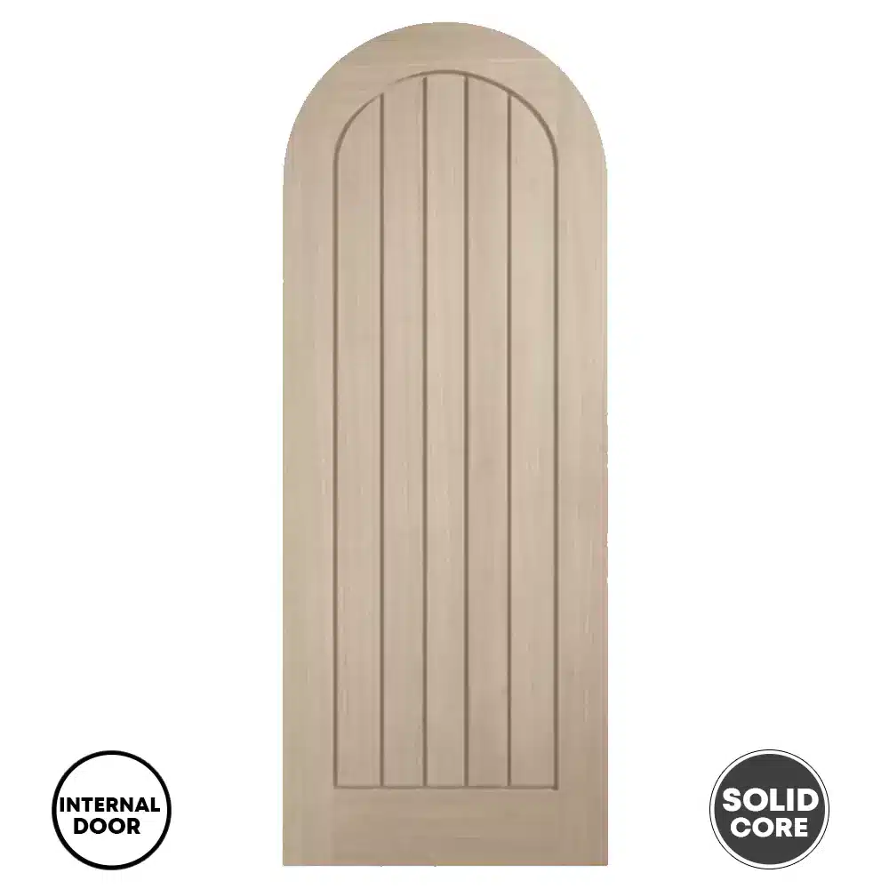 LPD Oak Mexicano Internal Door Pre-finished Arched Blonde