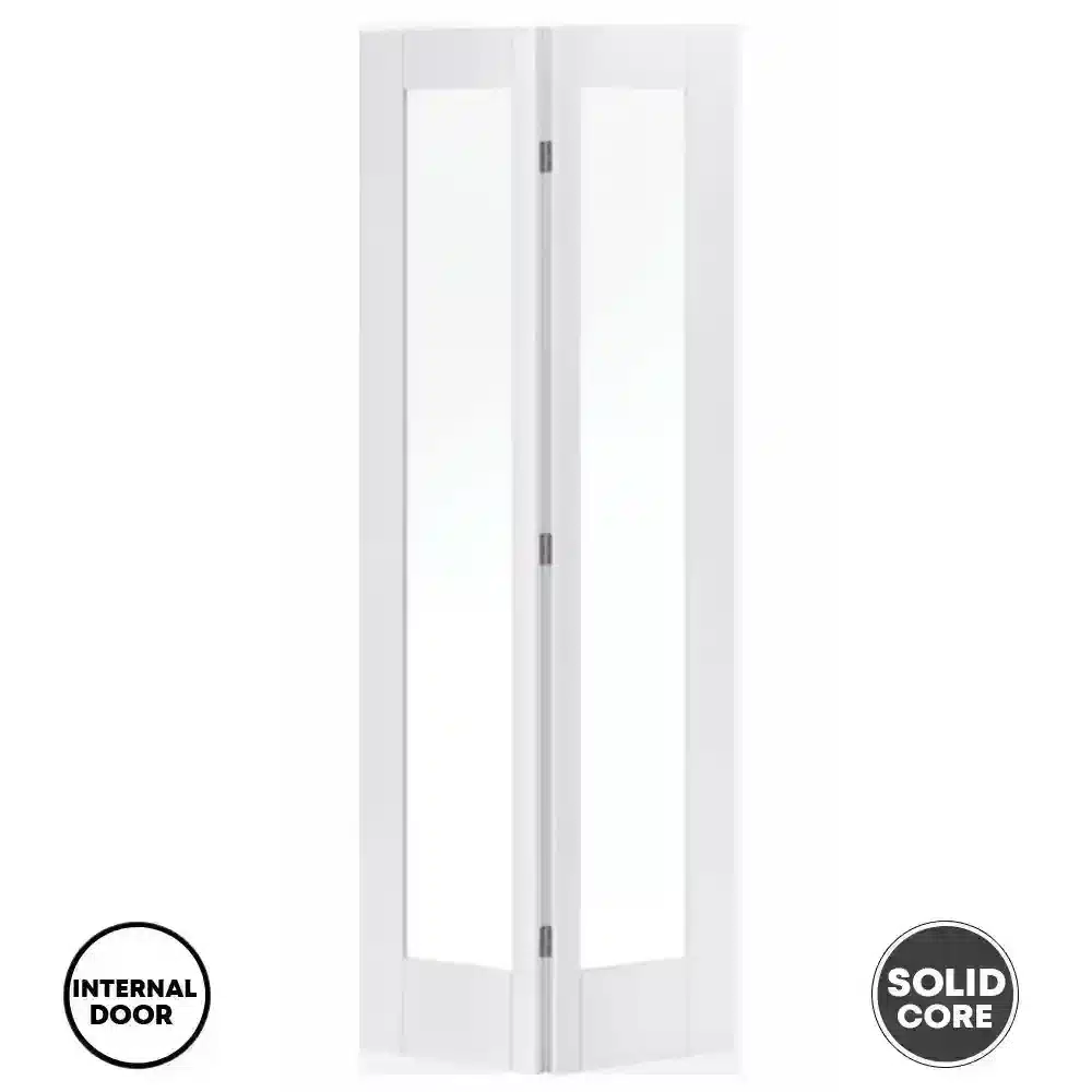 LPD Pattern 10 Glazed Internal Bi-Fold Door New Primed White