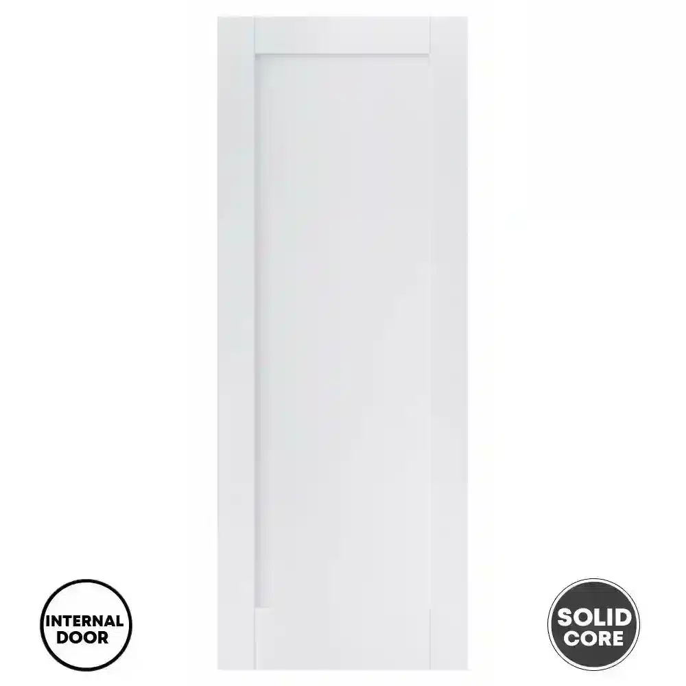 LPD Pattern 10 One Panel Solid White Internal Door FD30