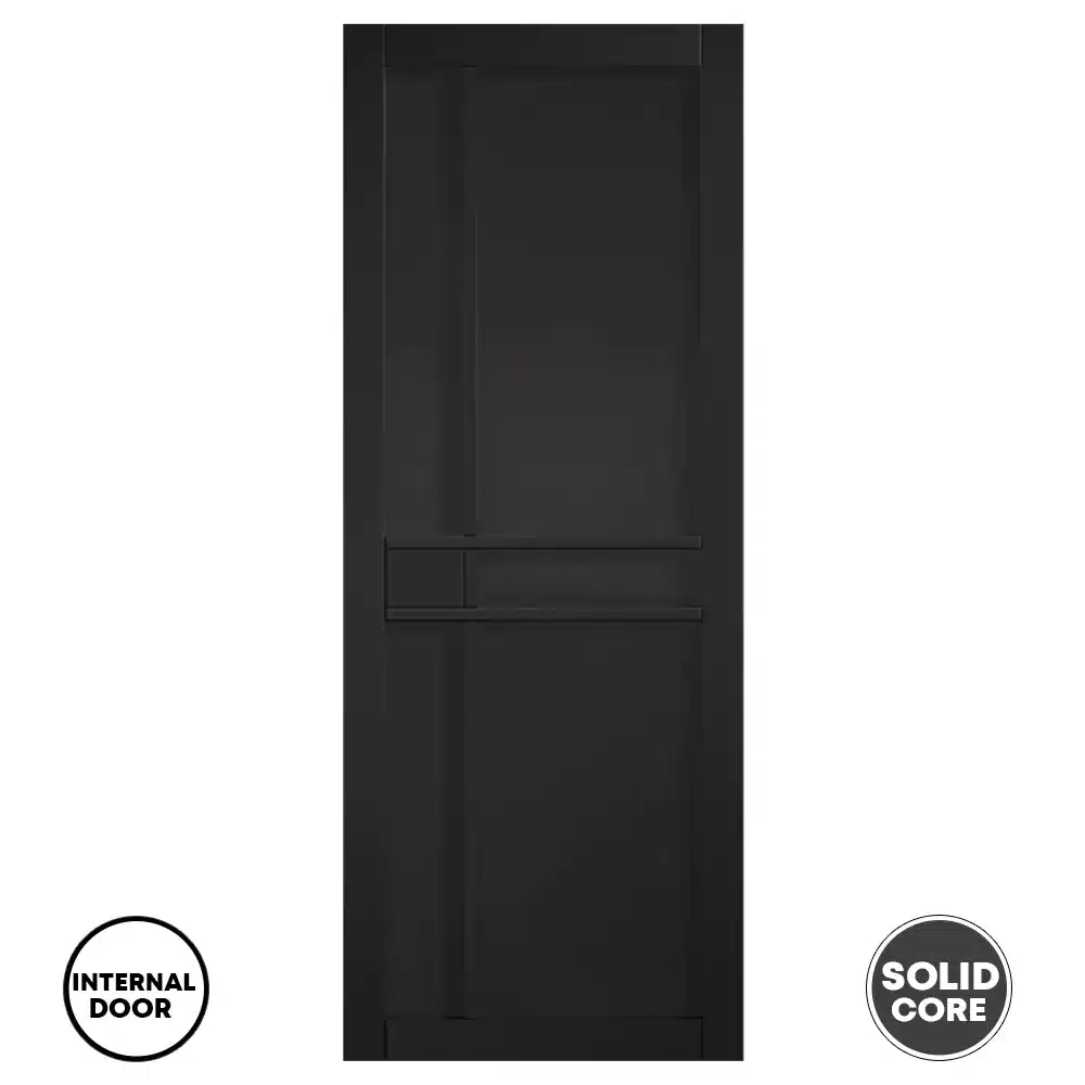 LPD Internal Solid Door Prefinished Black Greenwich
