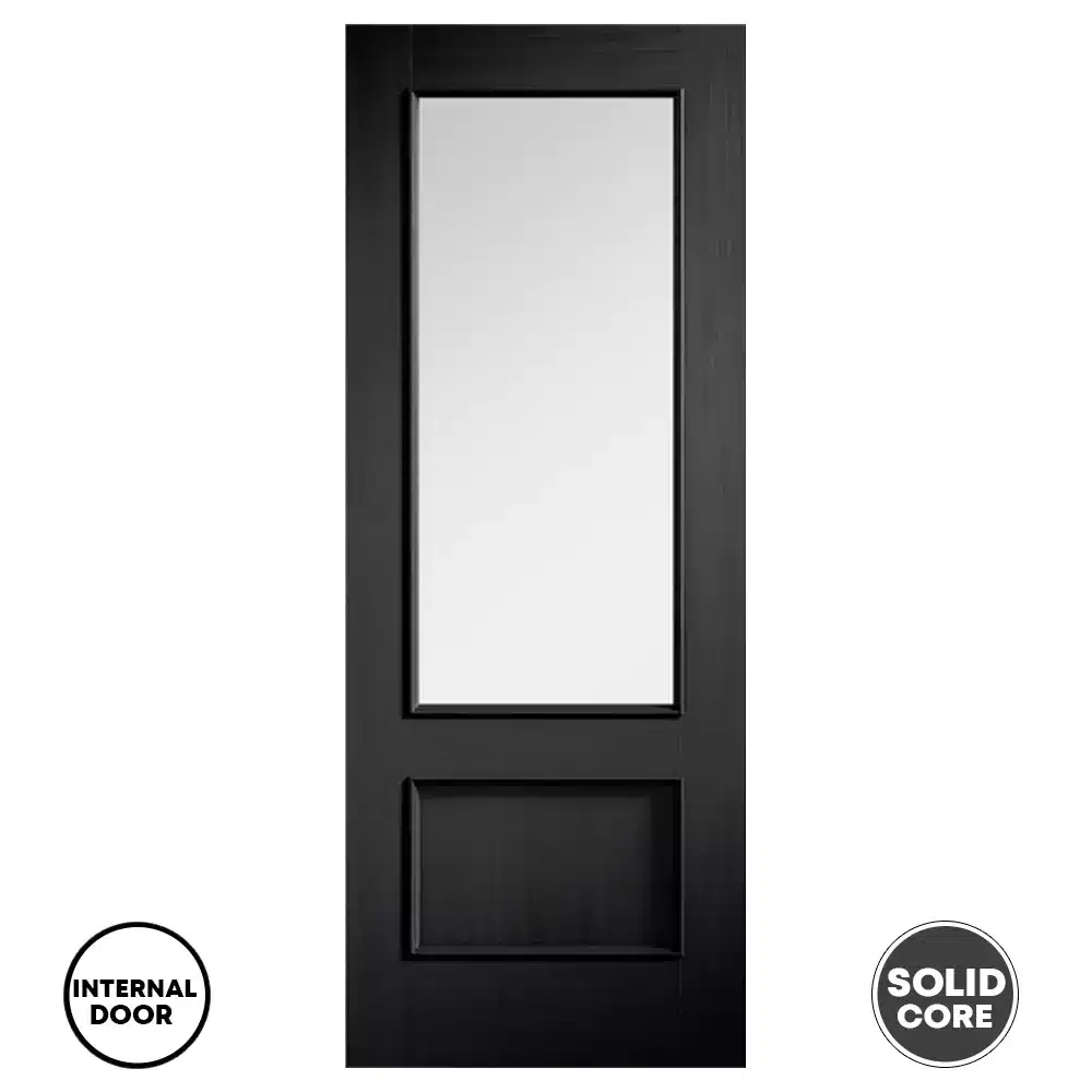 LPD Murcia Internal Glazed Door Charcoal Black