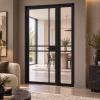 LPD Manhattan Black Universal Sidelight Pre-finished Smooth Frame Kit lifestyle