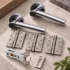 LPD Neptune Silver Polished & Satin Chrome Tone Handle Hardware Pack lifestyle