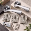 LPD Pluto Silver Satin Chrome Handle Hardware Pack lifestyle